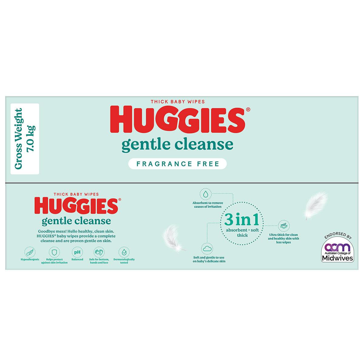 Huggies Fragrance Free Baby Wipes 24 x 80 Wipes