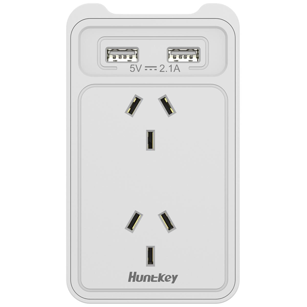 Huntkey Wall Charger with 2AC and 2 USB ports 2 Pack