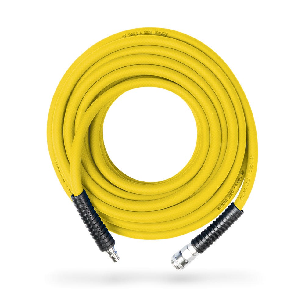IRONAIR 30m Hi-Flex Air Hose w Nitto Type Fittings PVCT10014530NCO