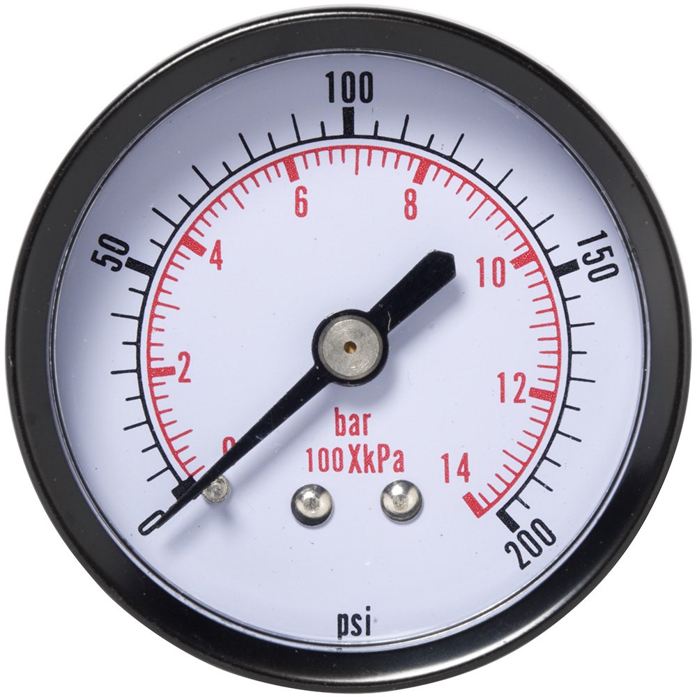 IRONAIR 50mm Pressure Gauge 1 4inch Bsp 411038
