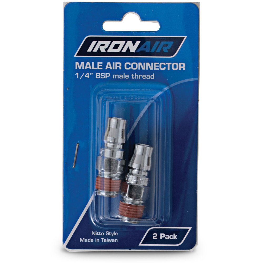 IRONAIR Nitto Style Male Air Connector 2 Pack 20PM2CS2