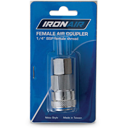 IRONAIR ONE TOUCH Nitto Style Female Air Coupler 20SFOS2