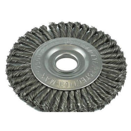 ITM 125mm 22.2mm Bore Twist Knot Pipeline Wheel Steel Brush TM7004-125