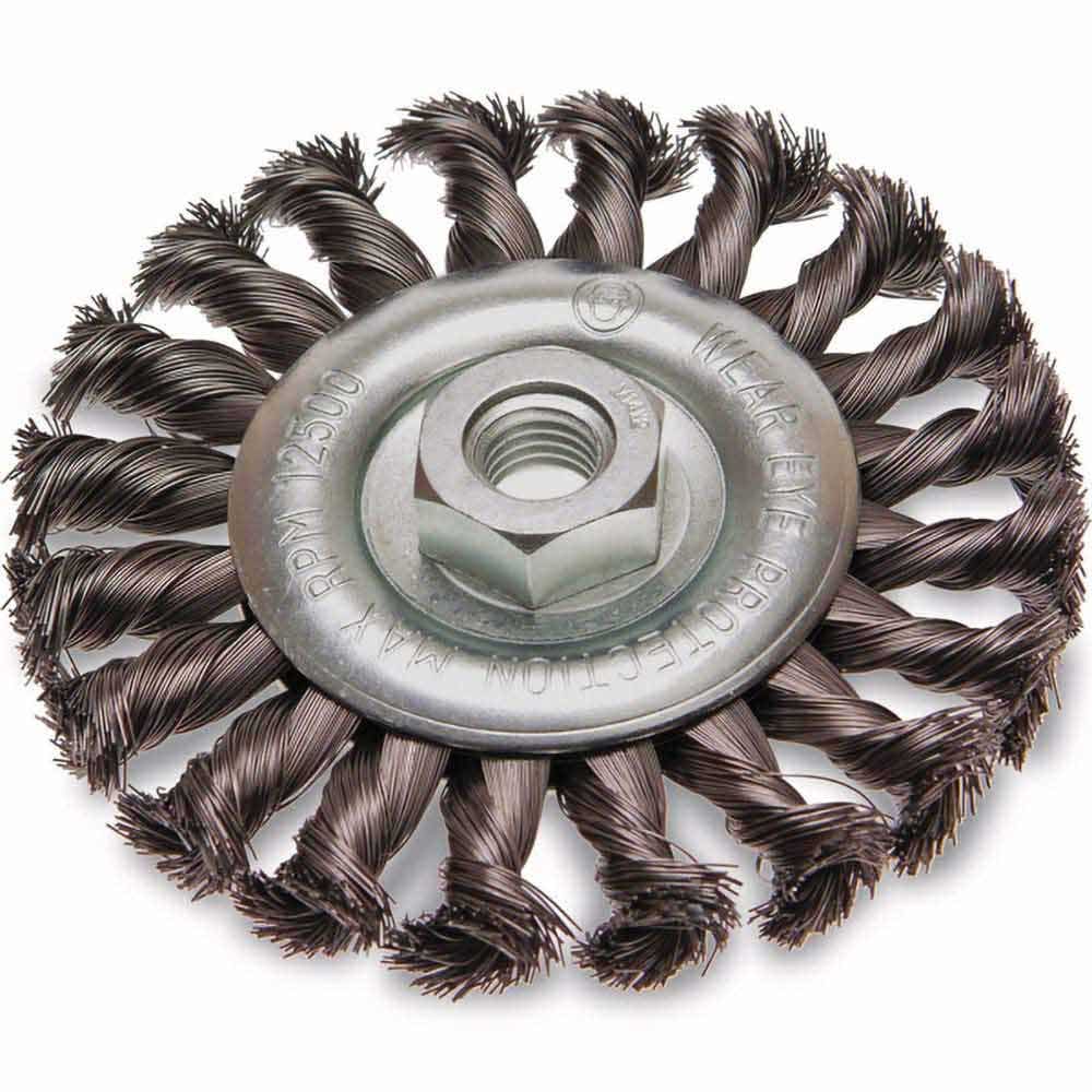ITM 125mm Multi Thread Twist Knot Wheel Steel Brush TM7003-125