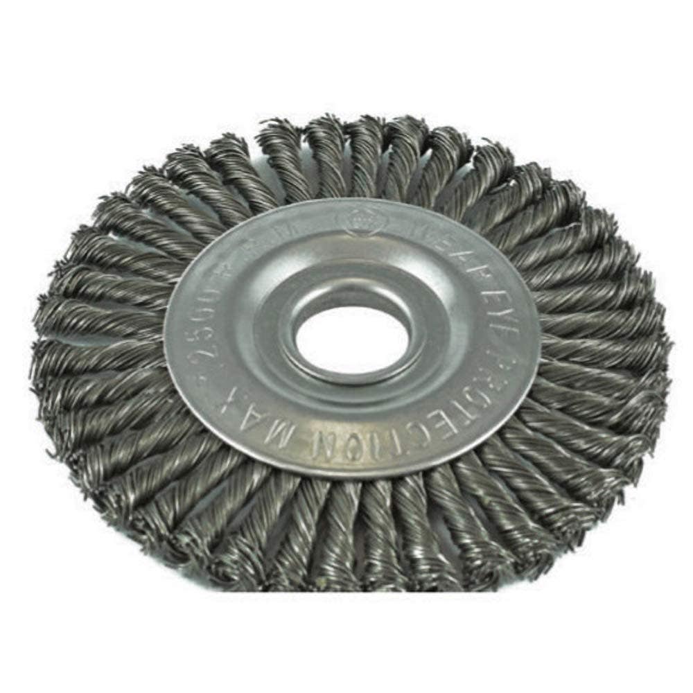 ITM 150mm 22.2mm Bore Twist Knot Pipeline Wheel Steel Brush TM7004-150