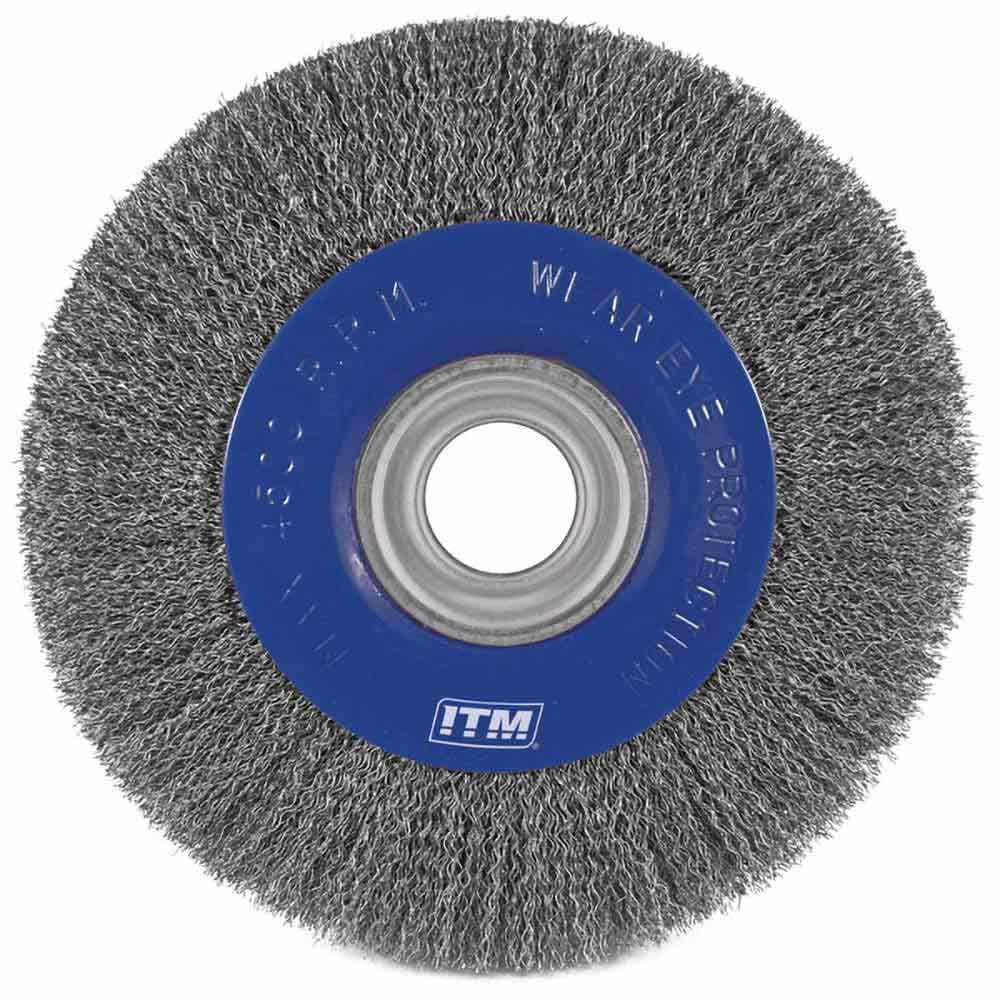 ITM 150mm x 19mm Multi Bore Crimp Wire Wheel Stainless Steel Brush TM7012-415