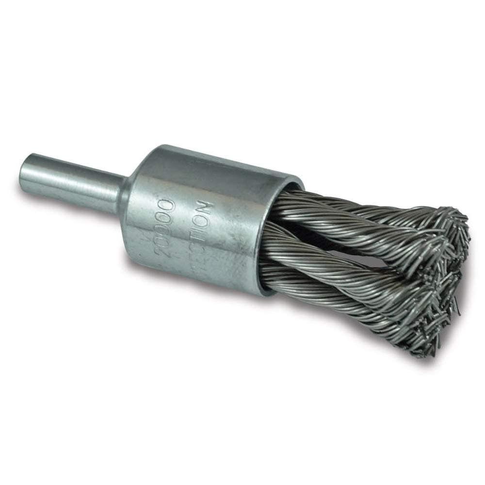 ITM 25mm 1 4 Round Shank Twist Knot End Stainless Steel Brush TM7005-125