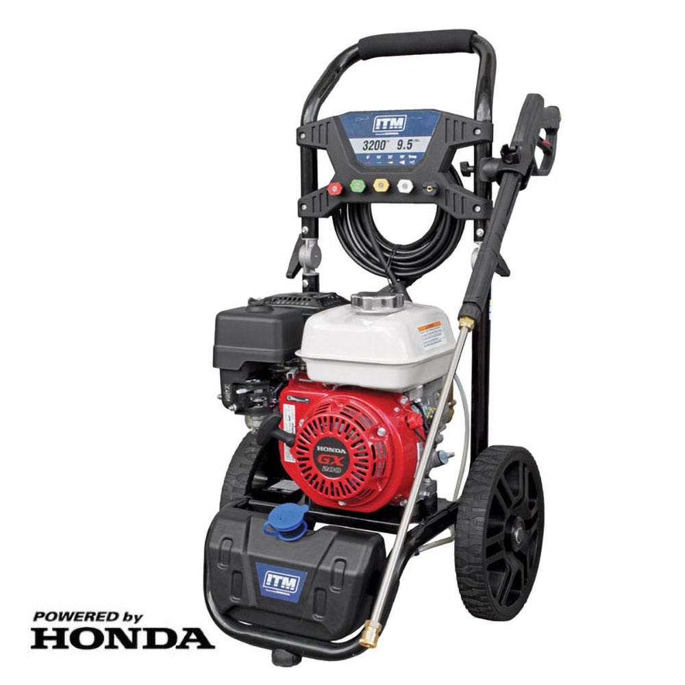 ITM GX200 Honda Engine 3200PSI 9.5L Min Petrol Pressure Washer TM542-3200
