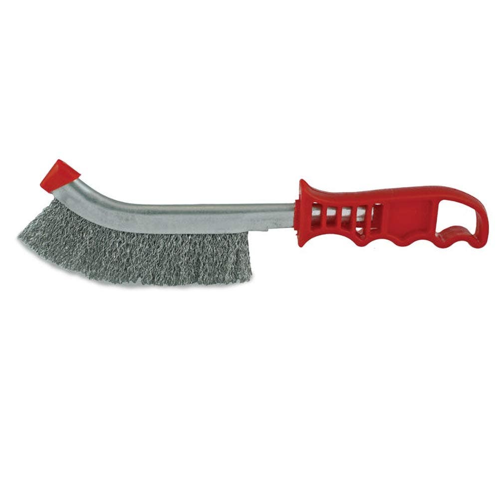 ITM Steel Hand Wire Scratch Brush w Plastic Handle TM7040-001