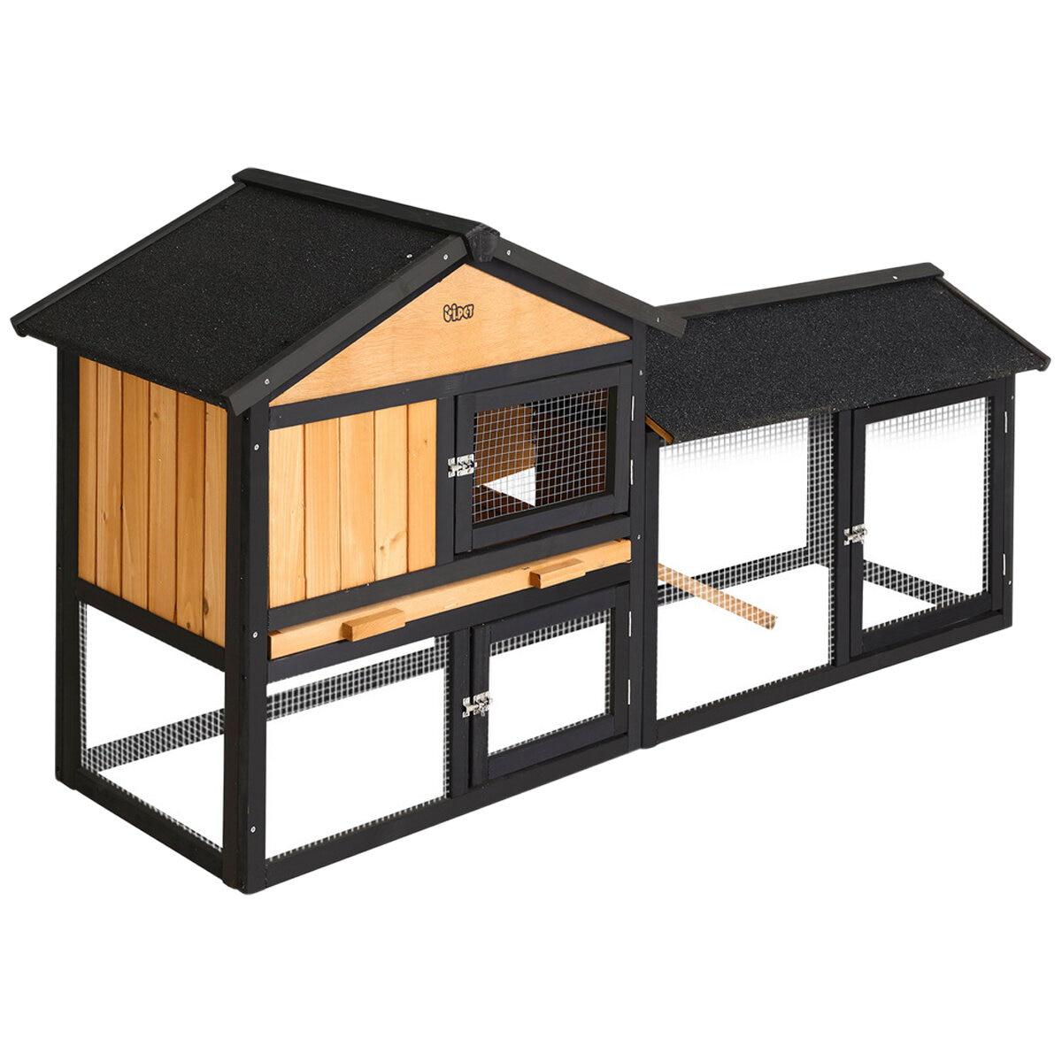I.Pet Chicken Coop and Rabbit Hutch Large