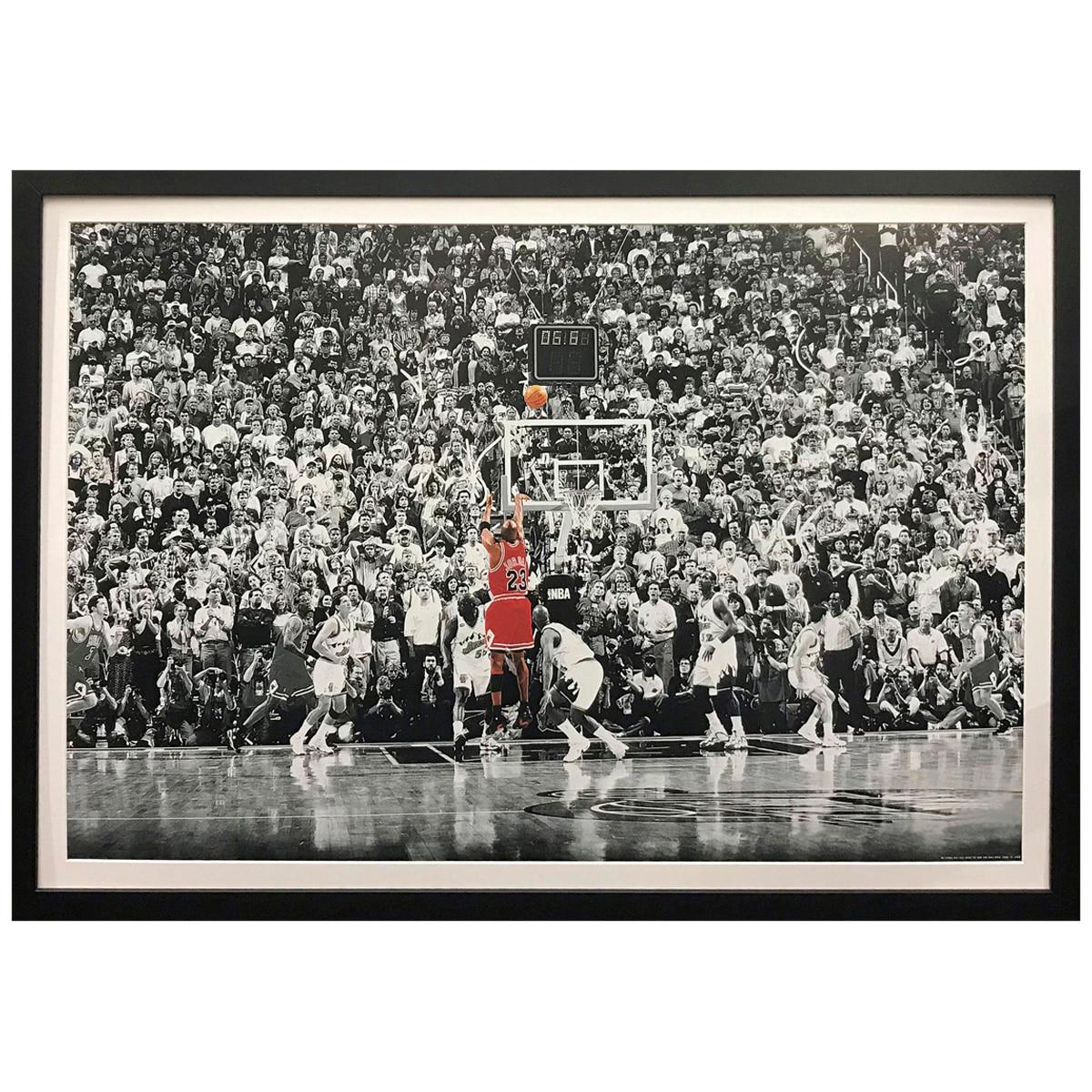 Icons of Sport Michael Jordan The Last Shot Framed Print