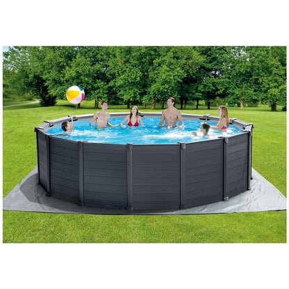 Intex Graphite Grey Panel Pool 4.78 x 1.24M