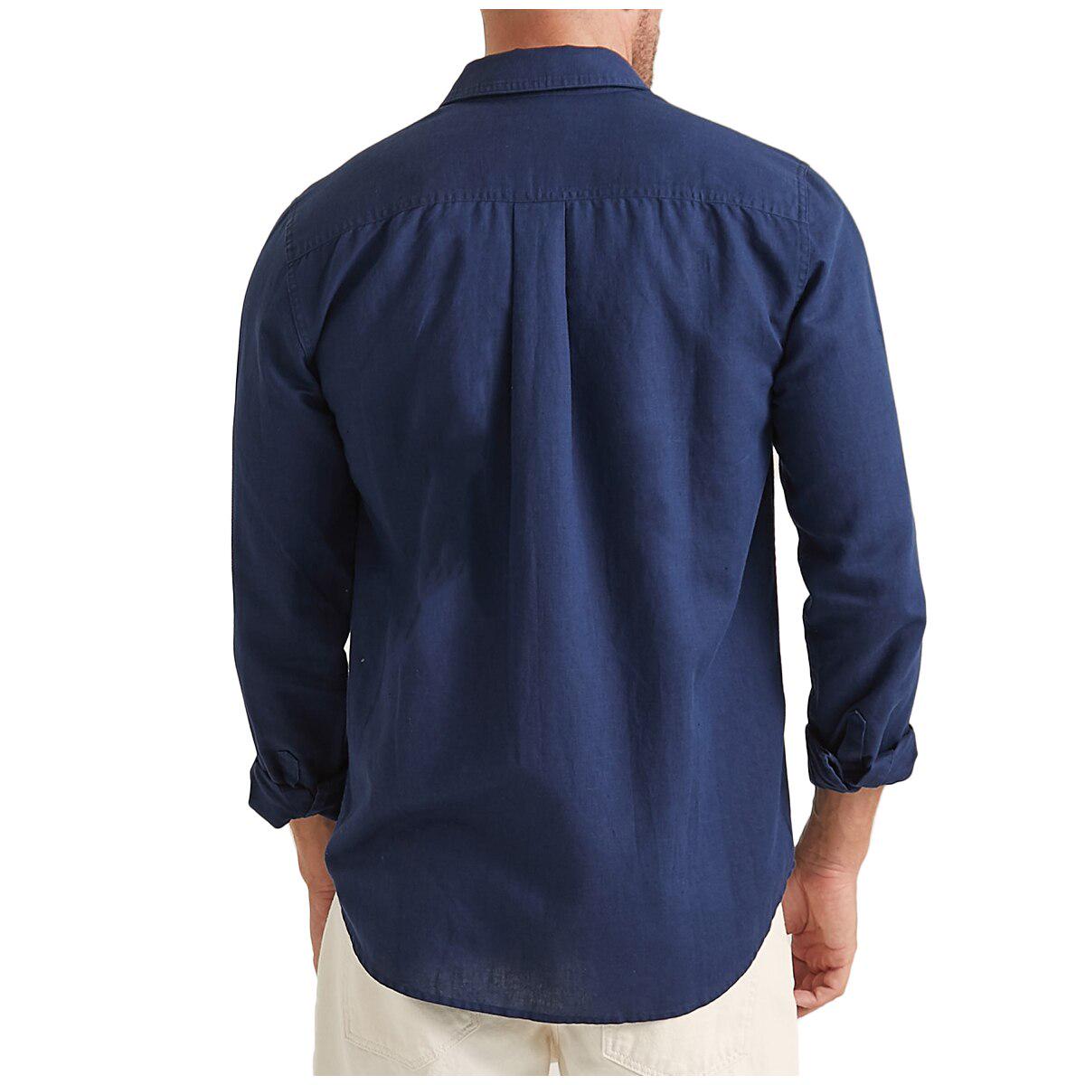 JAG Men's Linen Shirt Blue