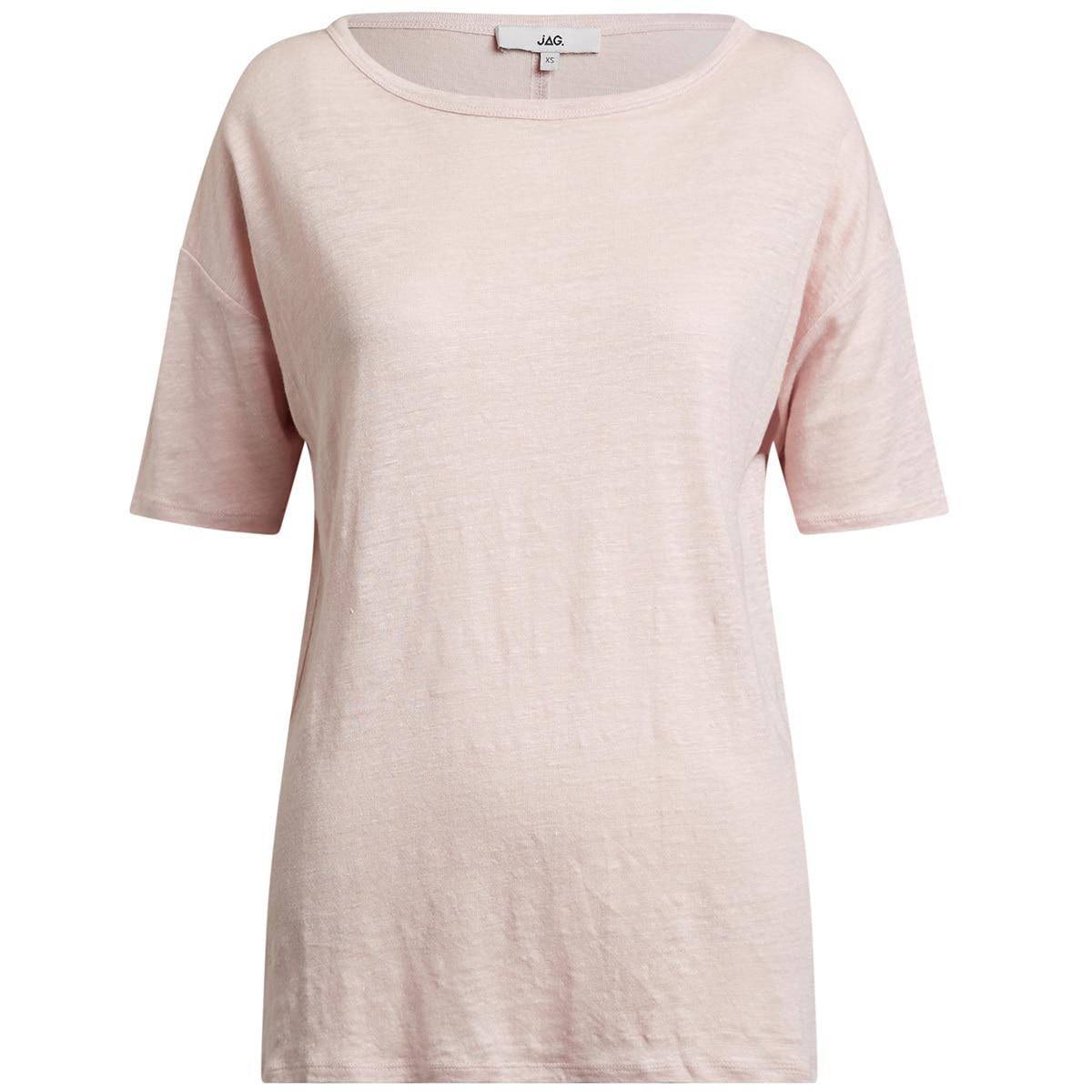 JAG Women's Ava Short Sleeve Linen Tee Navy