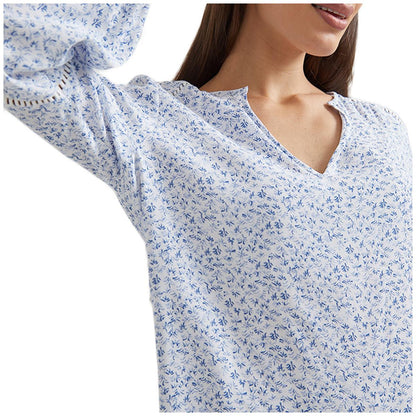 JAG Women's Floral Blouse Blue Fan