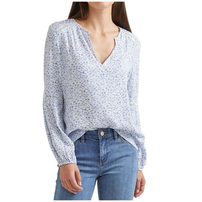 JAG Women's Floral Blouse Blue Fan