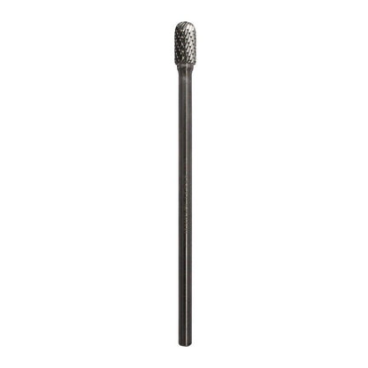 JOSCO 10 x 20mm 1 4inch Shank Ball-Nosed Cylinder Diamond Cut Carbide Burr XL
