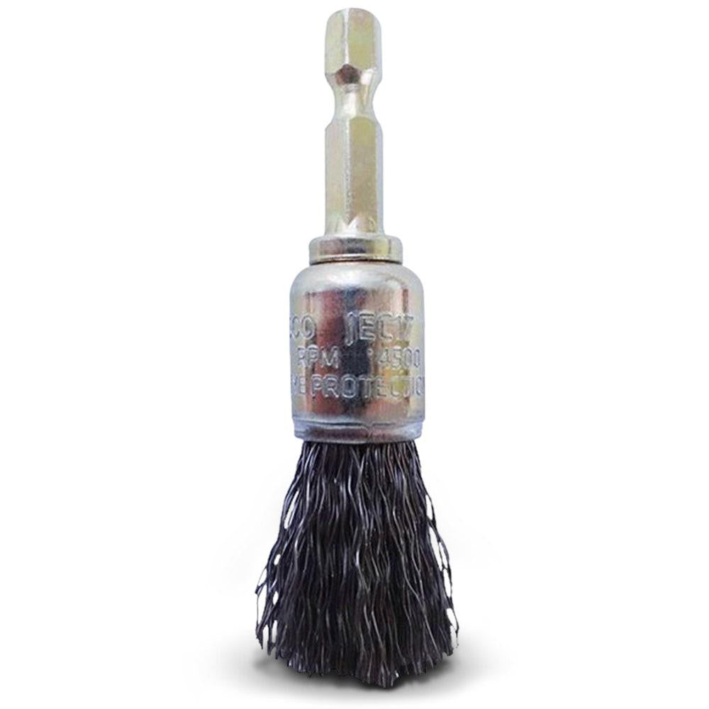 JOSCO 17mm 1 4-Hex Mounted Crimped End Brush JEC17