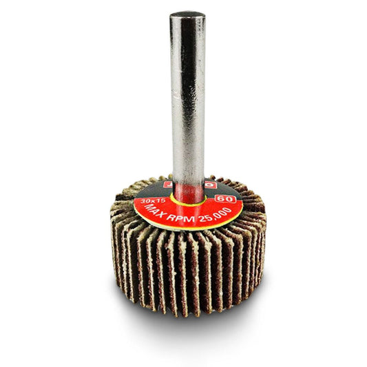 JOSCO 30 x 15mm 60-Grit Mounted Flap Wheel