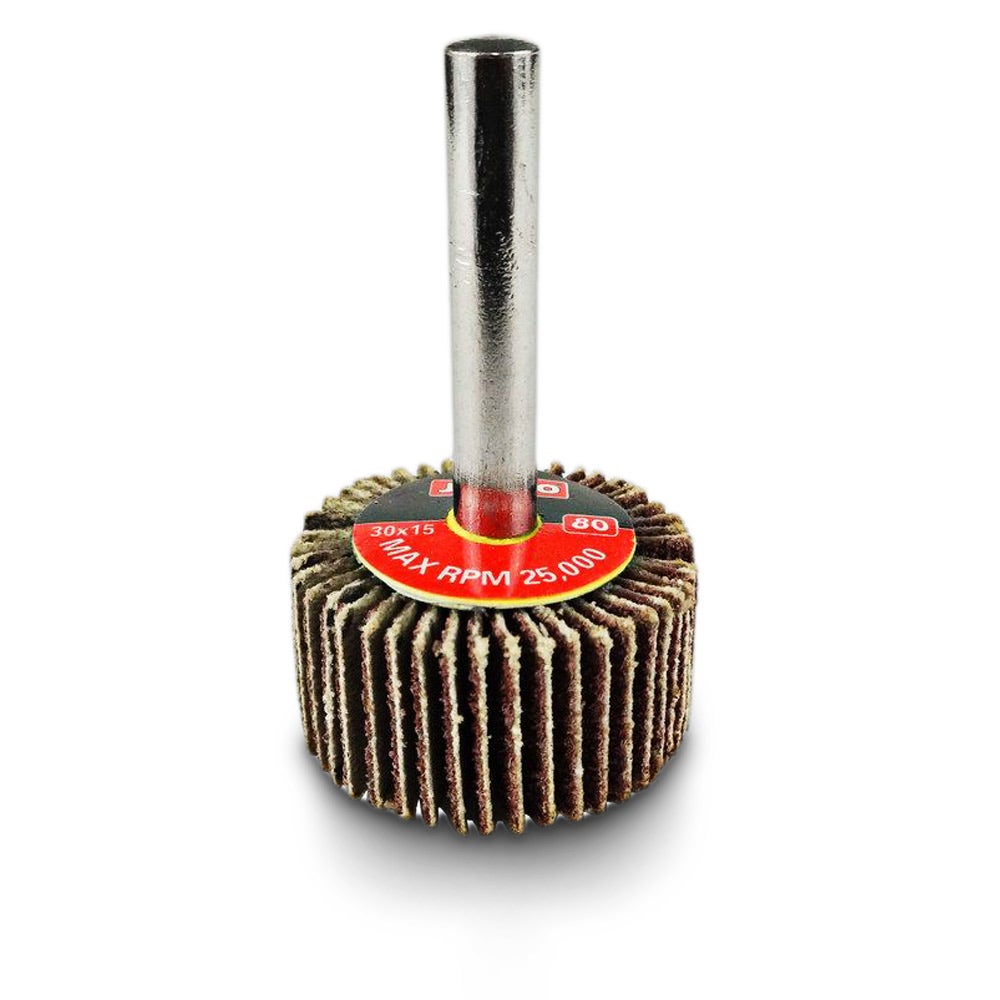 JOSCO 30 x 15mm 80-Grit Mounted Flap Wheel