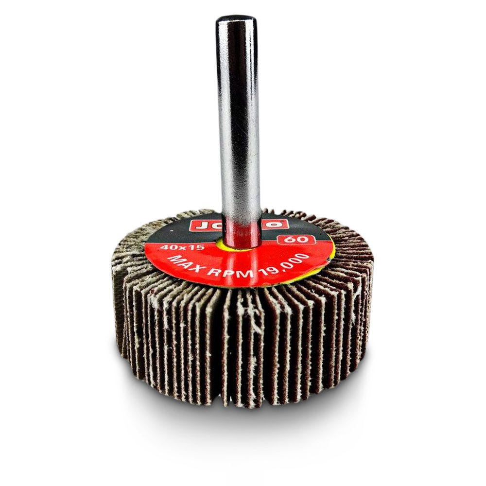 JOSCO 40 x 15mm 60-Grit Mounted Flap Wheel