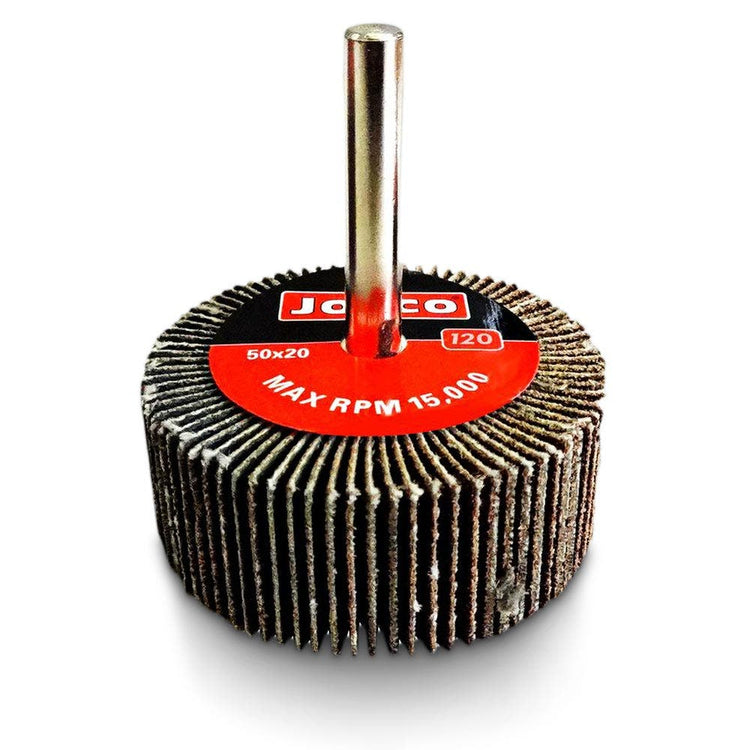 JOSCO 50 x 20mm 120-Grit Mounted Flap Wheel