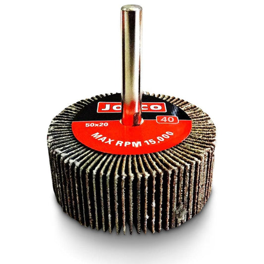JOSCO 50 x 20mm 40-Grit Mounted Flap Wheel