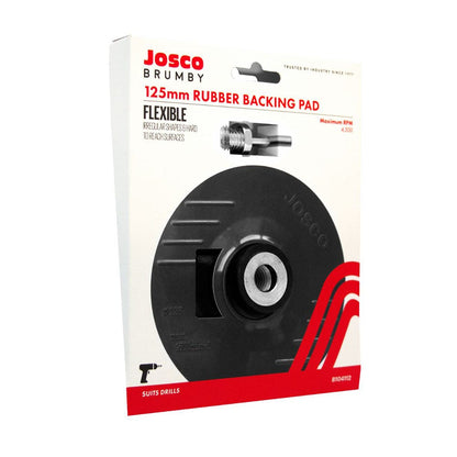 JOSCO BRUMBY 125mm Backing Pad Rubber M14 w Drill Adapter B104112