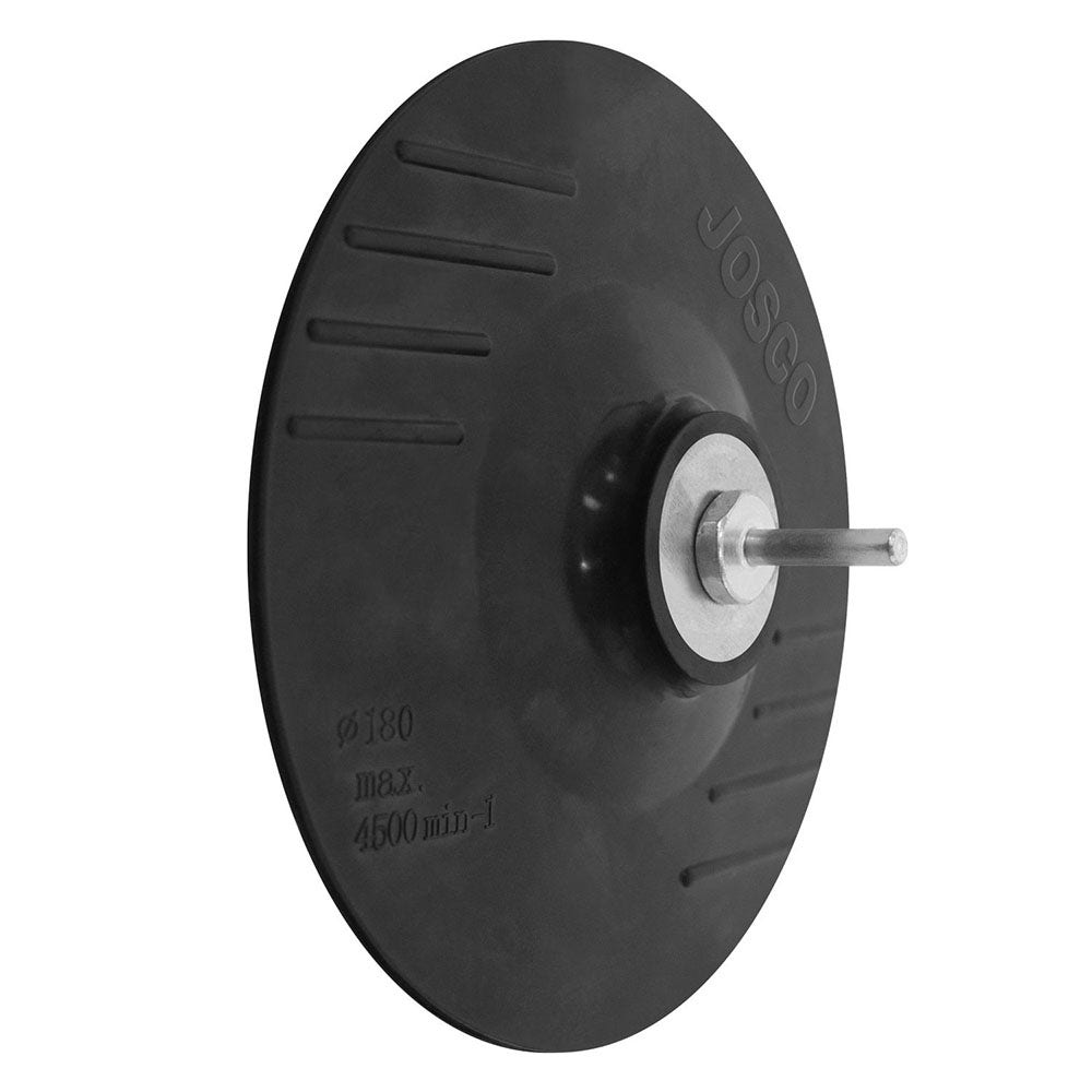 JOSCO BRUMBY 180mm Backing Pad Rubber M14 w Drill Adapter B104113