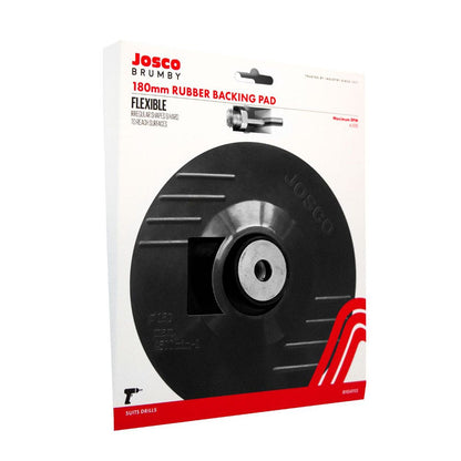 JOSCO BRUMBY 180mm Backing Pad Rubber M14 w Drill Adapter B104113