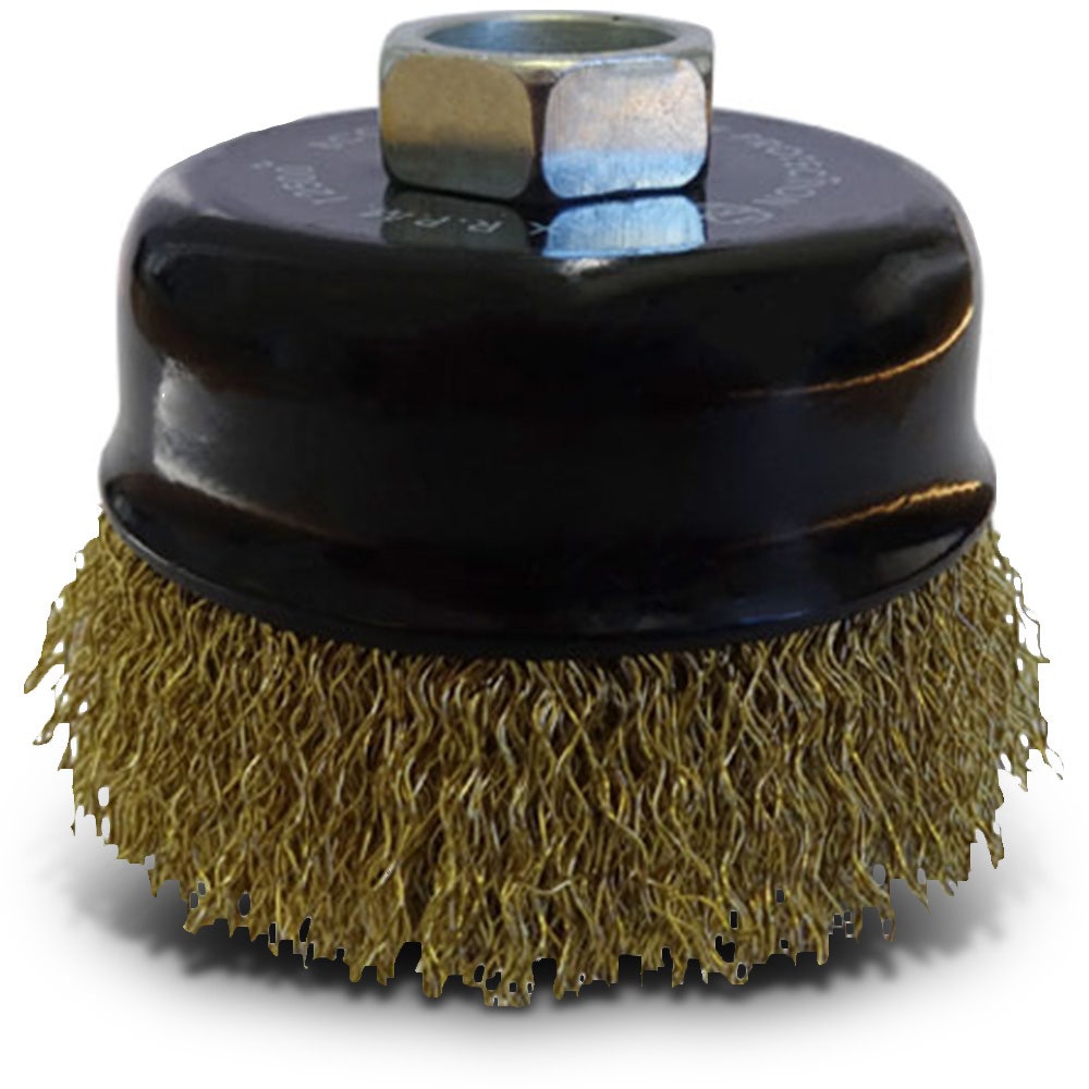 JOSCO BRUMBY 75mm 0.3mm Steel Crimped Wire Cup Brush