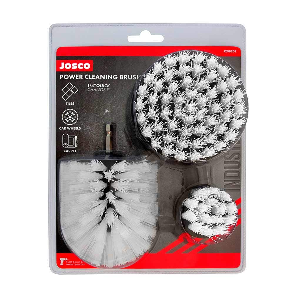 JOSCO Power Cleaning Brush Kit 3 Piece J208201