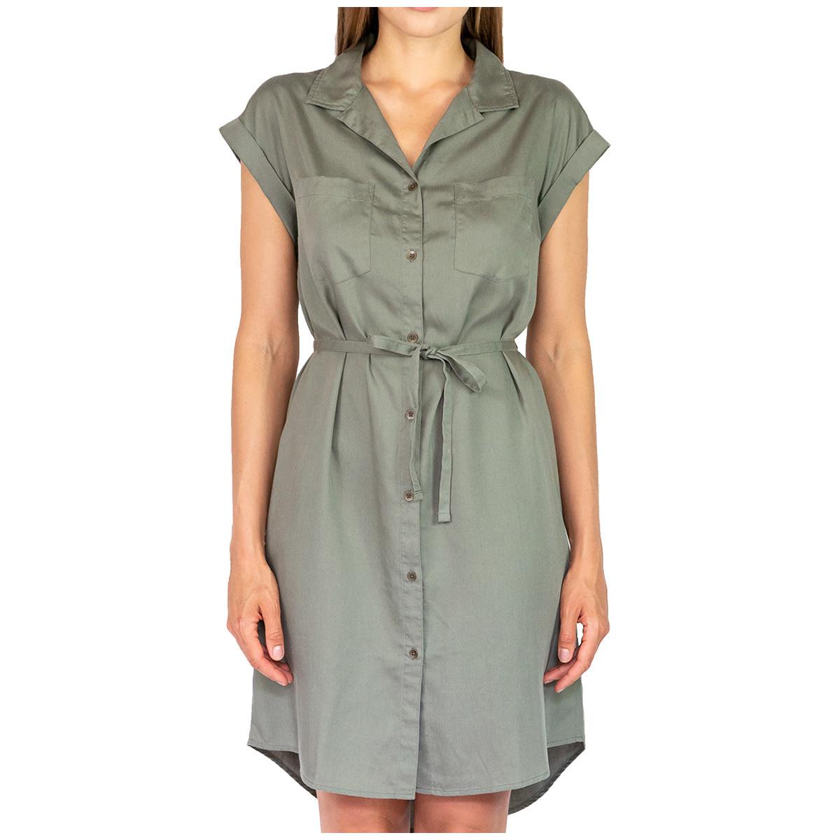 Jach's Girlfriend Women's Tencel Dress Olive