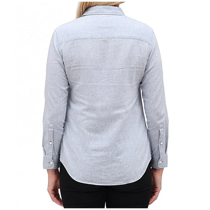 Jachs Girlfriend Women's Linen Shirt Light Blue