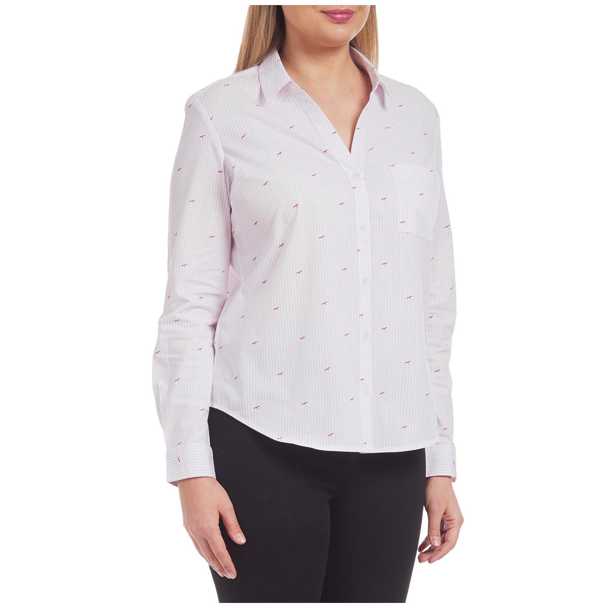 Jachs Girlfriend Women's Cotton Shirt Red