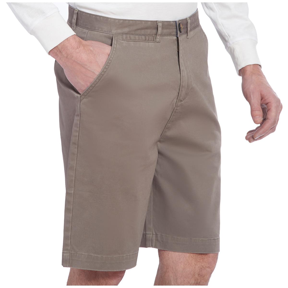 Jachs Men's Stretch Sateen Short Dark Grey