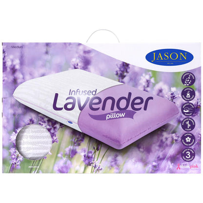 Jason Eucalyptus And Lavender Scented Memory Foam Pillow Lavender