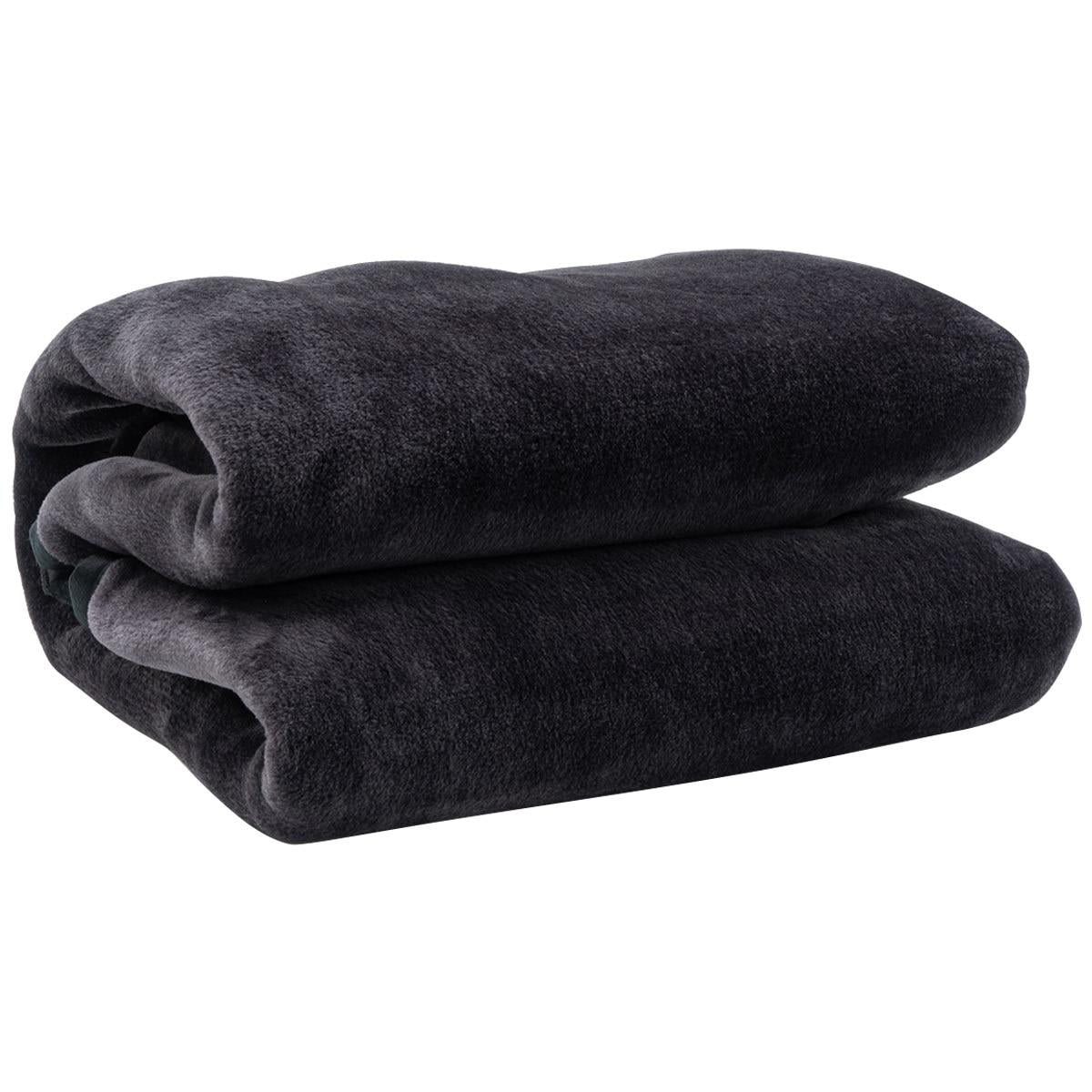 Jason Faux Mink Blanket Single Charcoal