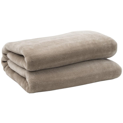 Jason Faux Mink Blanket Single Linen