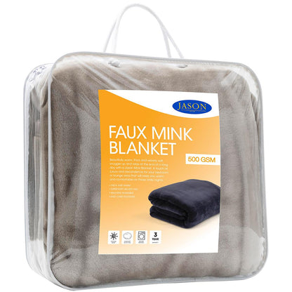 Jason Faux Mink Blanket Single