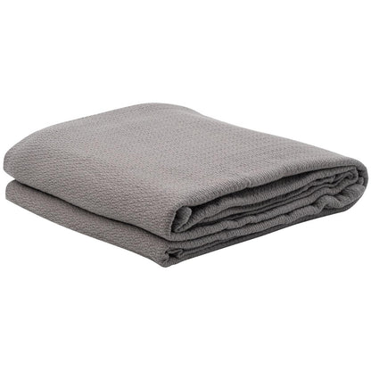 Jason Queen/King Cotton Jacquard Blanket Natural