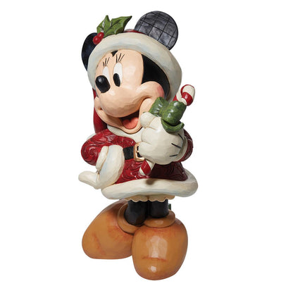 Jim Shore Minnie Mouse With Candy Cane