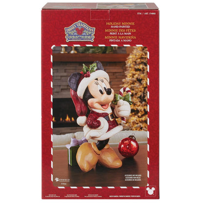 Jim Shore Minnie Mouse With Candy Cane