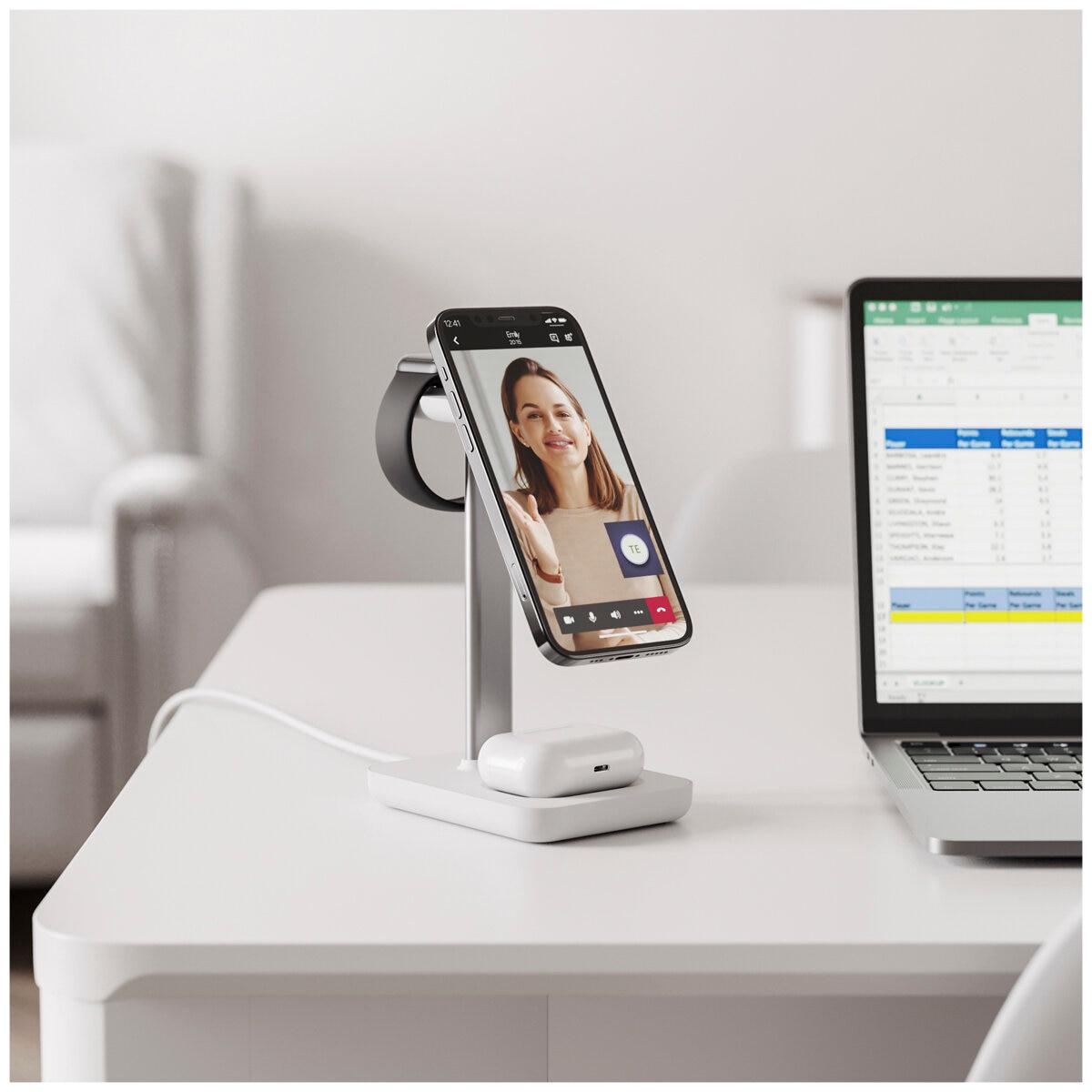 Journey MagSafe Compatible 3 In One Wireless Charging Stand JMS31SWH_Costco