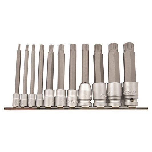 KINCROME 100mm 1 4 - 3 8inch Spline Socket Set - 11 Piece K5227