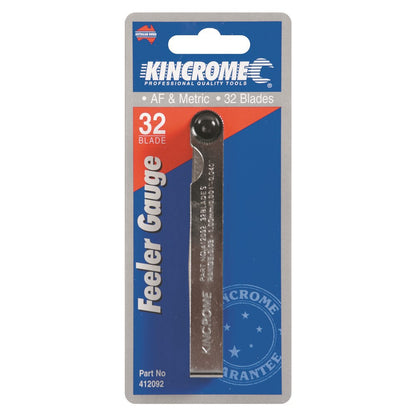 KINCROME 105mm (4 ) Feeler Gauge Set w 32 Blade 412092