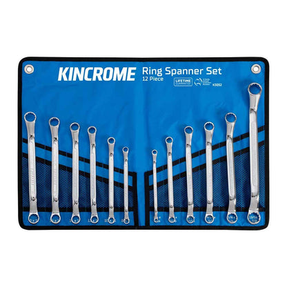 KINCROME 12 Piece Ring Spanner Set - Imperial and Metric K3052