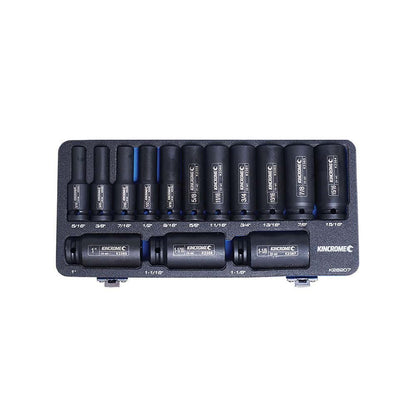 KINCROME 14 Piece Impact 1 2 Drive Socket Set Deep Imperial K28207