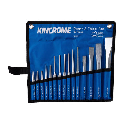 KINCROME 15 Piece Punch and Chisel Set K9510