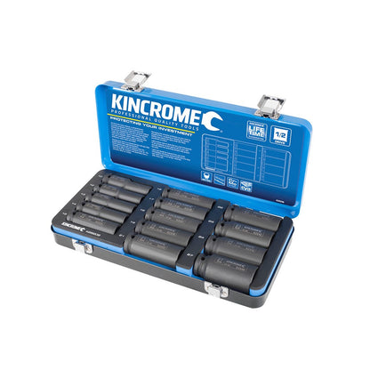 KINCROME 1 2inch Impact Deep Socket Set - 14 Piece K28206